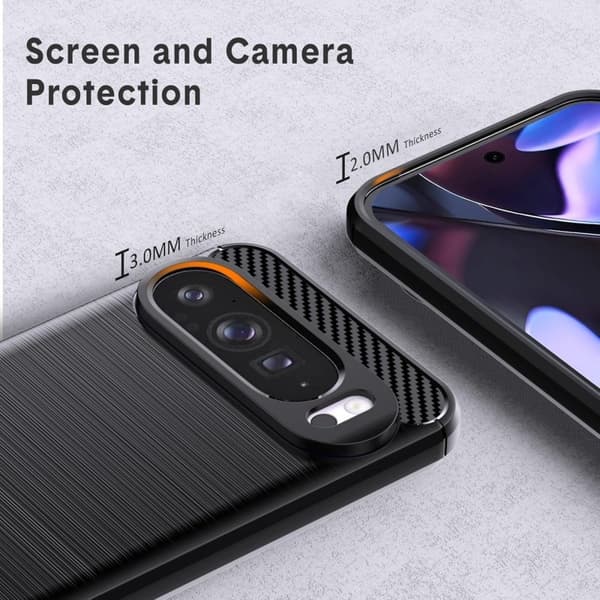 Google Pixel 9 Pro XL Stöttåligt Skal SlimCarbon