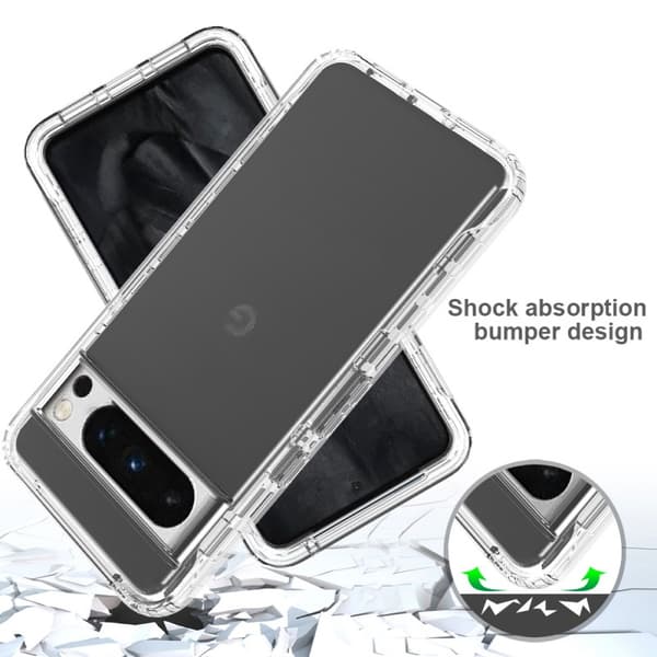 Google Pixel 8 Pro Heltäckande Premium 3D Skal 3in1 ThreeSixty Clear