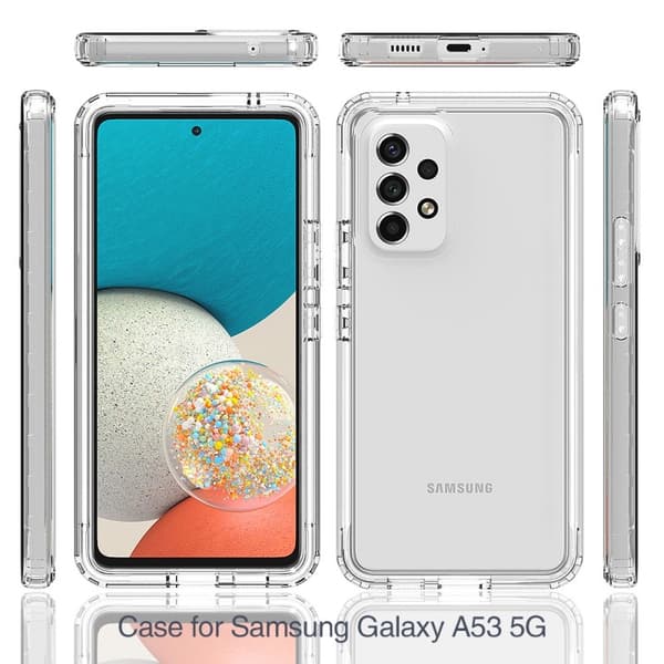 Samsung A53 Heltäckande Premium 3D Skal 3in1 ThreeSixty Clear