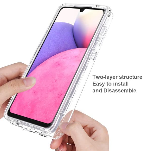 Samsung A33 5G Heltäckande Premium 3D Skal 3in1 ThreeSixty Clear