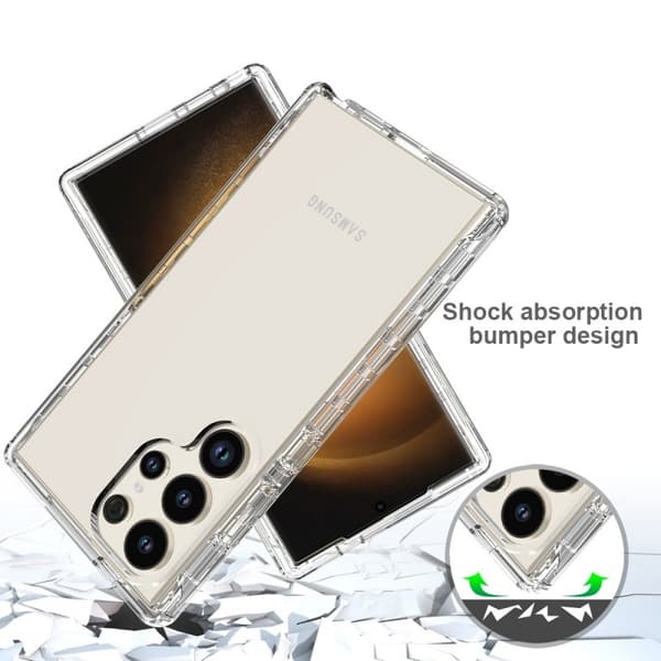 Samsung S24 Ultra Heltäckande Premium 3D Skal 3in1 ThreeSixty Clear
