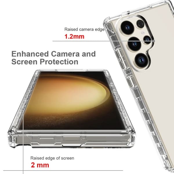 Samsung S24 Ultra Heltäckande Premium 3D Skal 3in1 ThreeSixty Clear
