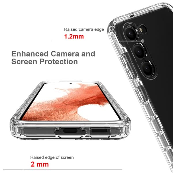 Samsung S23 Plus Heltäckande Premium 3D Skal 3in1 ThreeSixty Clear