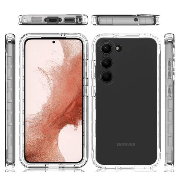 Samsung S23 Plus Heltäckande Premium 3D Skal 3in1 ThreeSixty Clear
