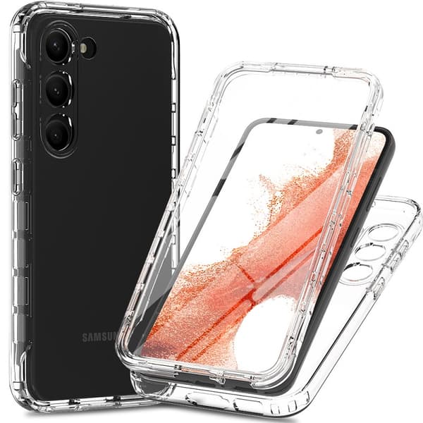 Samsung S23 Plus Heltäckande Premium 3D Skal 3in1 ThreeSixty Clear