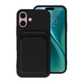 Miniatyrbild 2 av 4: iPhone 16 Plus Silikonskal med Korthållare – Svart