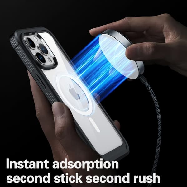 iPhone 15 Pro Max Heltäckande Magsafe Premium 3D Skal 3in1 ThreeSixty