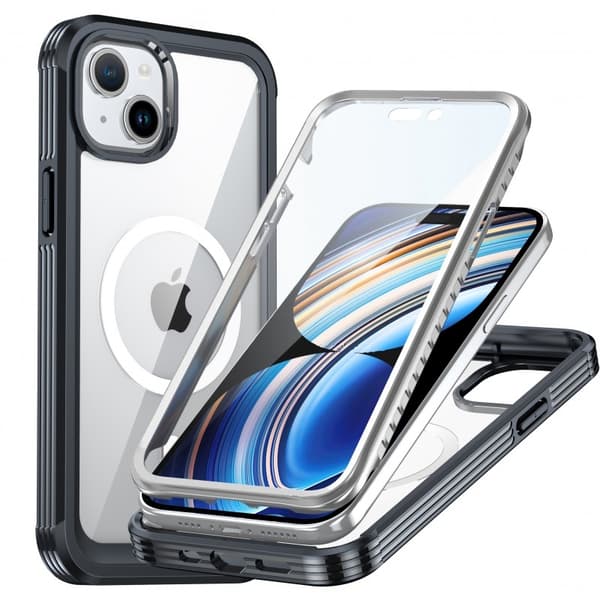 iPhone 15 Heltäckande Magsafe Premium 3D Skal 3in1 ThreeSixty