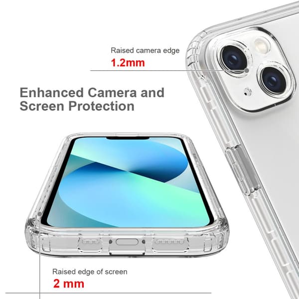 iPhone 14 Heltäckande Premium 3D Skal 3in1 ThreeSixty Clear