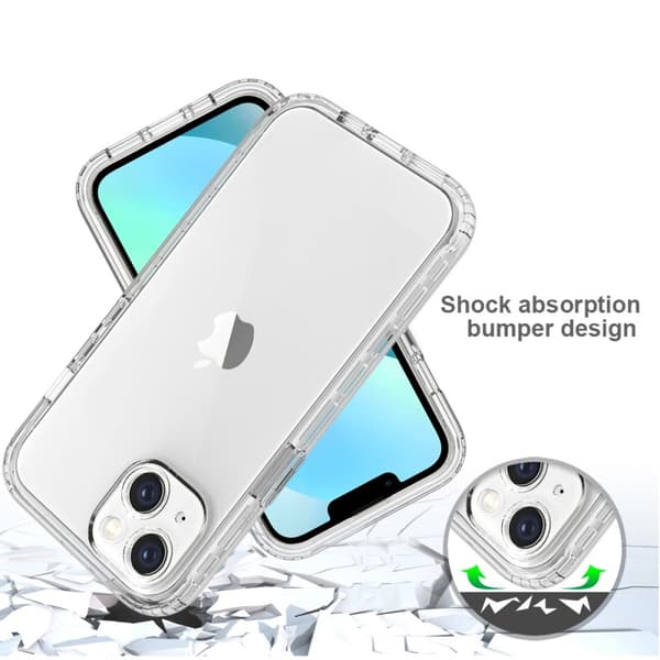 iPhone 14 Heltäckande Premium 3D Skal 3in1 ThreeSixty Clear