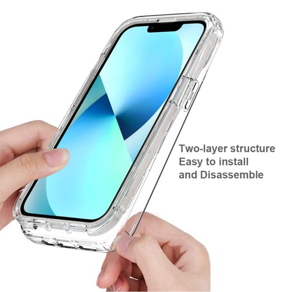 iPhone 14 Heltäckande Premium 3D Skal 3in1 ThreeSixty Clear