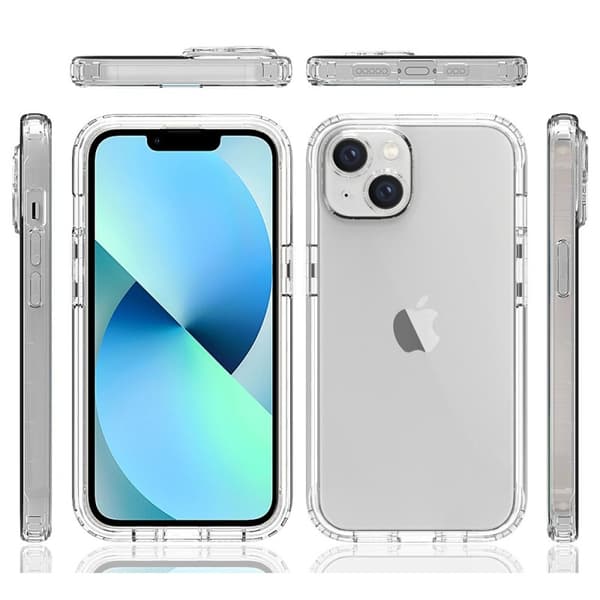 iPhone 14 Heltäckande Premium 3D Skal 3in1 ThreeSixty Clear
