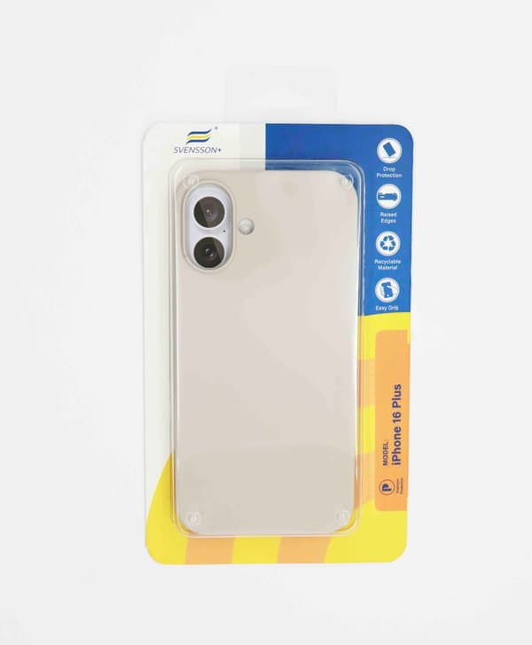 Svensson+ Premium Silicon Case For iPhone 16 Plus Stone