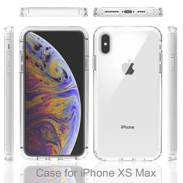 iPhone XS Max Heltäckande Premium 3D Skal 3in1 ThreeSixty Clear