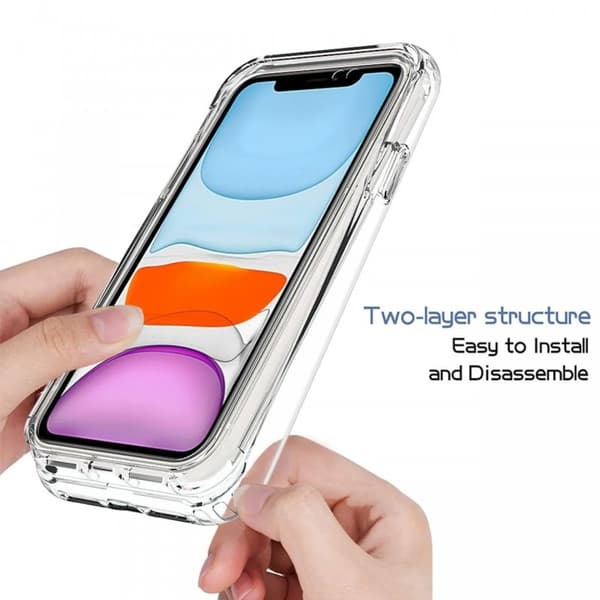iPhone 11 Heltäckande Premium 3D Skal 3in1 ThreeSixty Clear