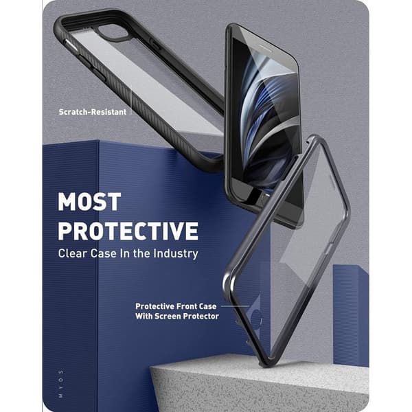 iPhone 7 / 8 / SE 2020 / SE 2022 Heltäckande Magsafe Premium 3D Skal 3in1 ThreeSixty