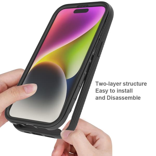 iPhone 12 / 12 Pro Heltäckande Magsafe Premium 3D Skal 3in1 ThreeSixty