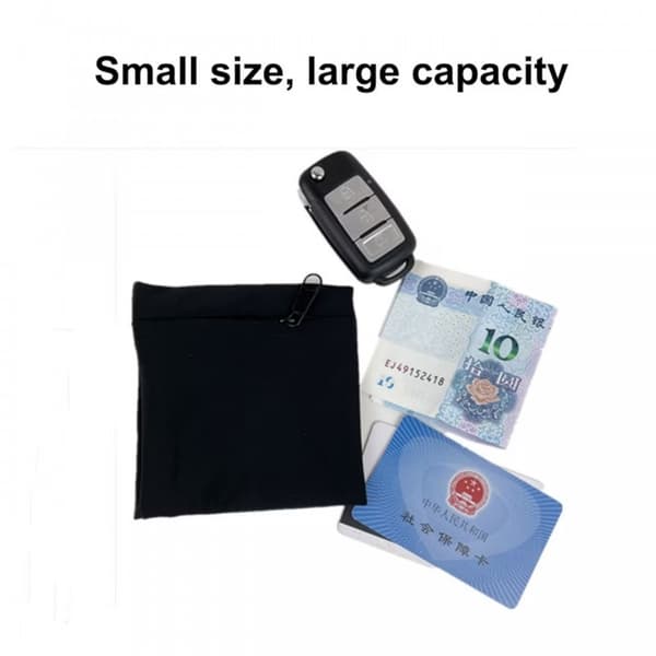 Handledsplånbok/Löparmband Universal - Svart