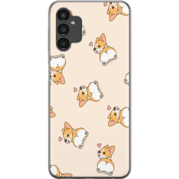 Samsung Galaxy A04s Läpinäkyvä kuori Söpö Koira