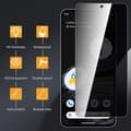 Miniatyrbild 2 av 6: Google Pixel 9 / 9 Pro Privacy Härdat glas 0.26mm 2.5D 9H