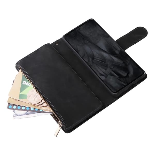 OnePlus 9 Pro Multifunktionellt Plånboksfodral Zipper 8-Fack