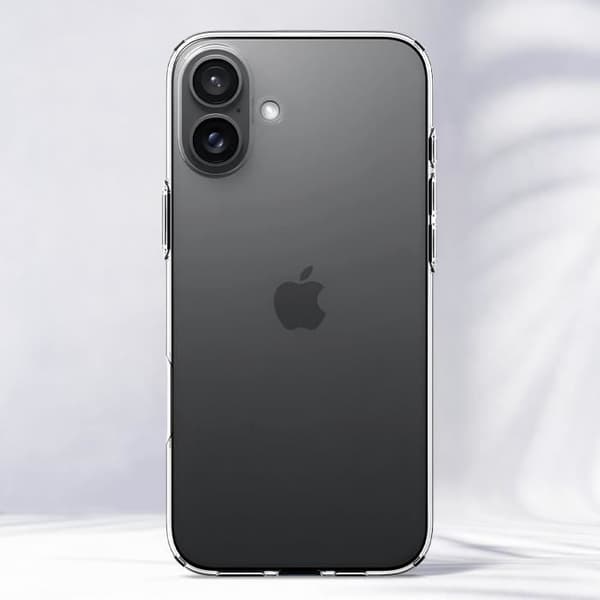 Silikonfodral till iPhone 16 Stötsäker Slim Design Qi-kompatibel Spigen SGP Transparent