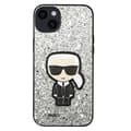 Miniatyrbild 2 av 4: Skal till iPhone 14 Plus Sparkling Glitter Design Upphöjda kanter Karl Lagerfeld Silver