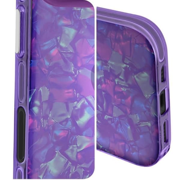 Fodral till iPhone 16 Plus Stötsäker Mjuk Tutti Frutti Lila