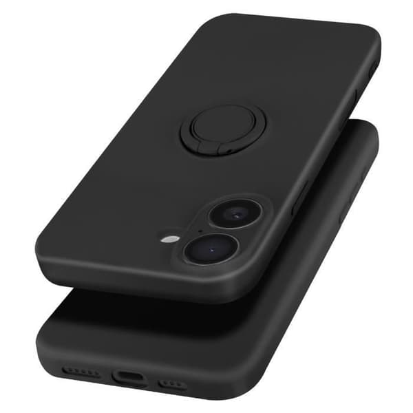 Skal till iPhone 16 Plus - AVIZAR - Svart - Halvstyvt - Syntet - Blandat