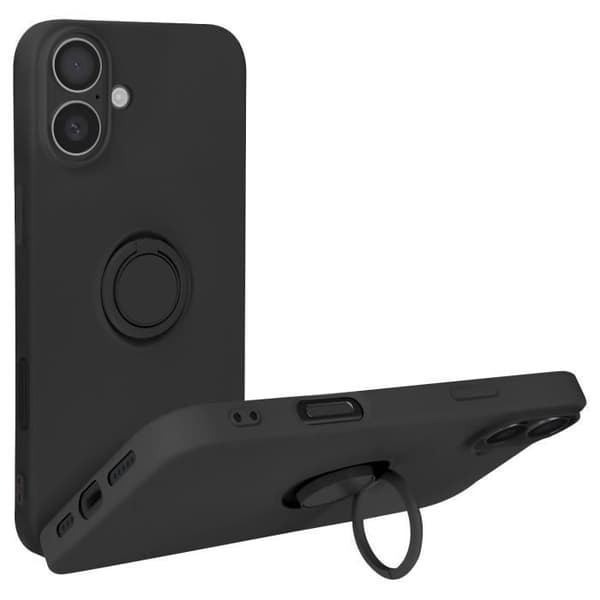 Skal till iPhone 16 Plus - AVIZAR - Svart - Halvstyvt - Syntet - Blandat
