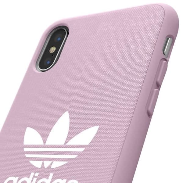 Skal till iPhone X och XS - ADIDAS - Canvas - Silikongel - Rosa