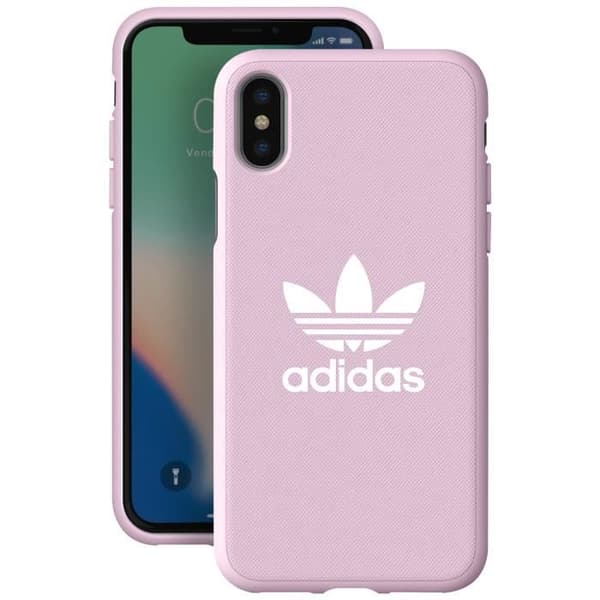 Skal till iPhone X och XS - ADIDAS - Canvas - Silikongel - Rosa