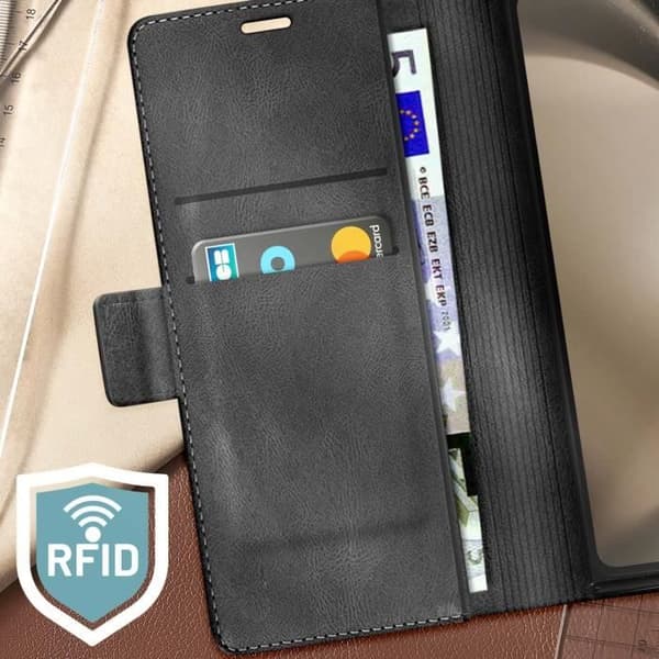 Plånboksfodral - Samsung - Z Fold 5 - Anti RFID - Vattnad imitation läder - Vintage