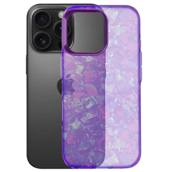 Skal till iPhone 16 Pro Max - AVIZAR - Tutti Frutti Violet - Stötsäker Mjuk - Upphöjda kanter