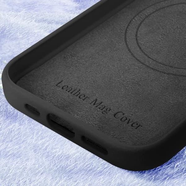 Coque - AVIZAR - iPhone 16 Pro Max - Veganskt läder - Skydd mot repor - Kompatibel med MagSafe