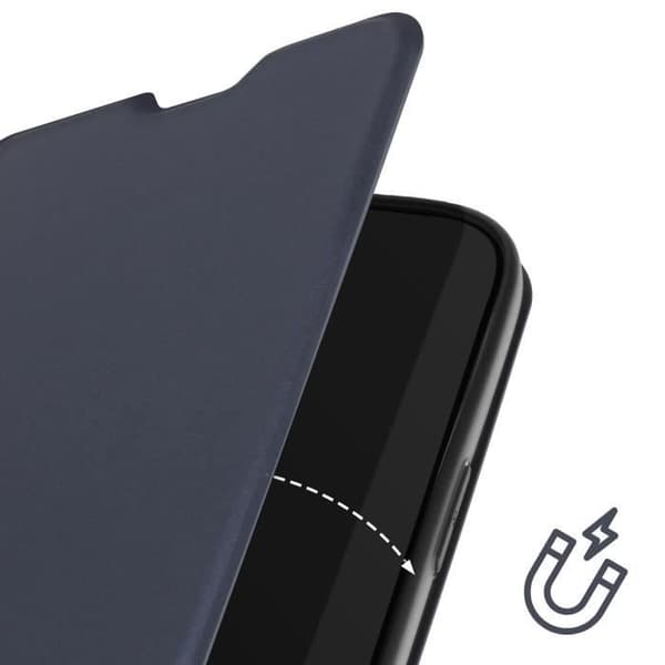Fodral till iPhone 16 Pro Max - AVIZAR - Soft touch - Korthållare - Videostöd - Night Blue