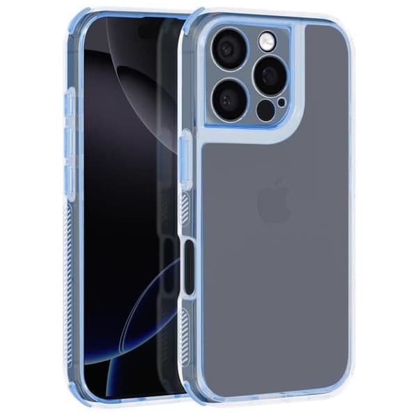 Skal till iPhone 16 Pro Max - AVIZAR - Förstärkta stötfångarhörn - Blå