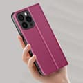Miniatyrbild 4 av 4: Fodral till iPhone 16 Pro Max - AVIZAR - Soft touch - Korthållare - Videostöd - Burgundy