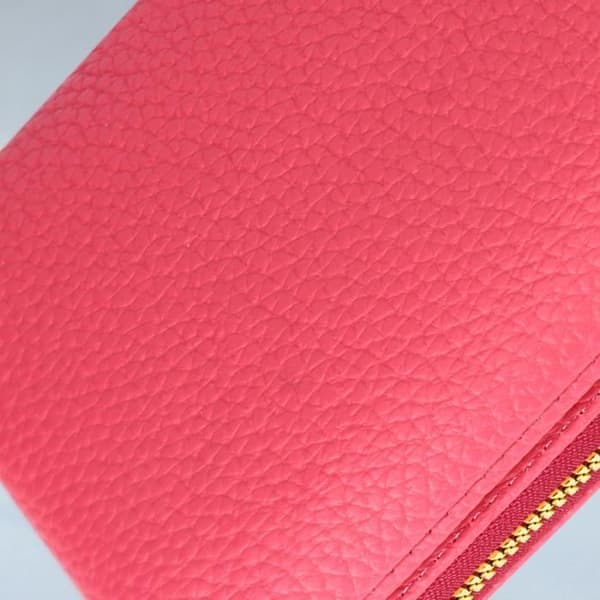 Smartphone Etui - Syntetiskt läder - Flera fack - Rosa - Kompatibel upp till 180x110mm - Dragkedja