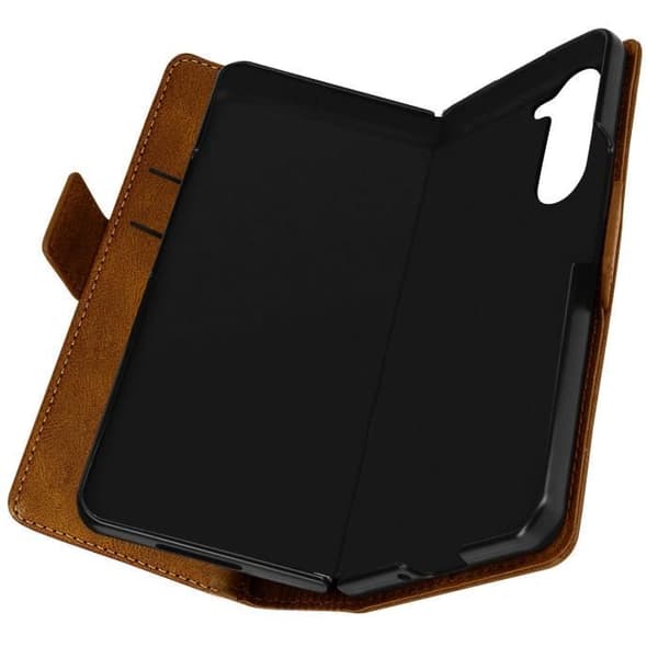 Coque - Samsung - Galaxy Z Fold 5 - Vintage - Anti RFID - Syntetiskt läder ljusbrun