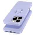Miniatyrbild 2 av 4: Fodral till iPhone 16 Pro Max - AVIZAR - Flexibel silikonringhållare - Lila - Lavendel - Blandat