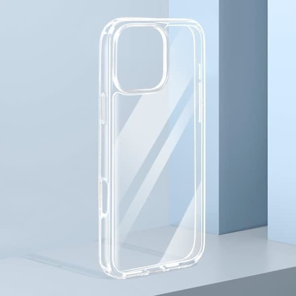 Fodral till iPhone 16 Pro Max Stötsäkert Bi-material Tunt och Lätt Transparent