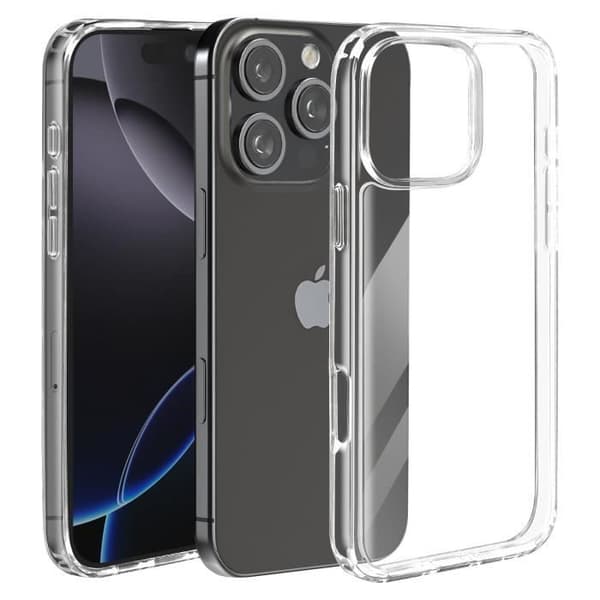 Fodral till iPhone 16 Pro Max Stötsäkert Bi-material Tunt och Lätt Transparent