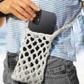 Miniatyrbild 4 av 4: Etui för strumpor - TressBag - Vit - Flätad krok - Mjuk - Kompatibel med alla smartphones