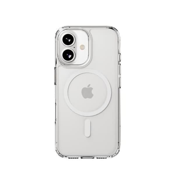 Fodral för iPhone 16 AeroMag Stötsäker och Anti-UV MagSafe-kompatibel CYGNETT Transparent