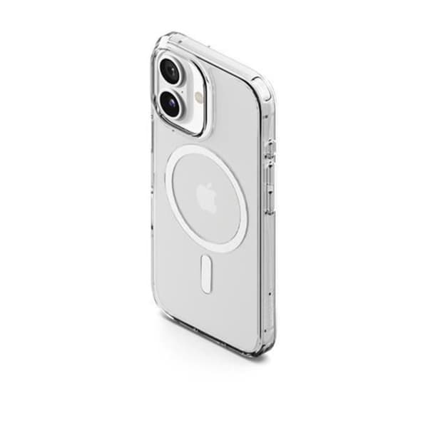 Fodral för iPhone 16 AeroMag Stötsäker och Anti-UV MagSafe-kompatibel CYGNETT Transparent
