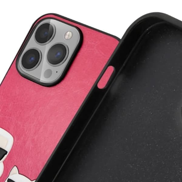 Skal till iPhone 13 Pro - KARL LAGERFELD - Bi-material - Upphöjda kanter - Svart