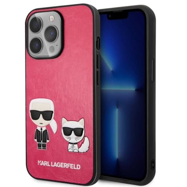 Skal till iPhone 13 Pro - KARL LAGERFELD - Bi-material - Upphöjda kanter - Svart