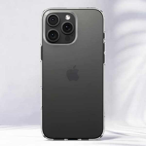 Silikonfodral till iPhone 16 Pro Stötsäker Slim Design Qi-kompatibel Spigen SGP Transparent