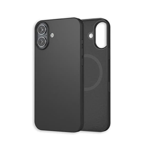 Fodral för iPhone 16 Plus MagSafe Silikon Oleofobisk och anti-repa MW Black